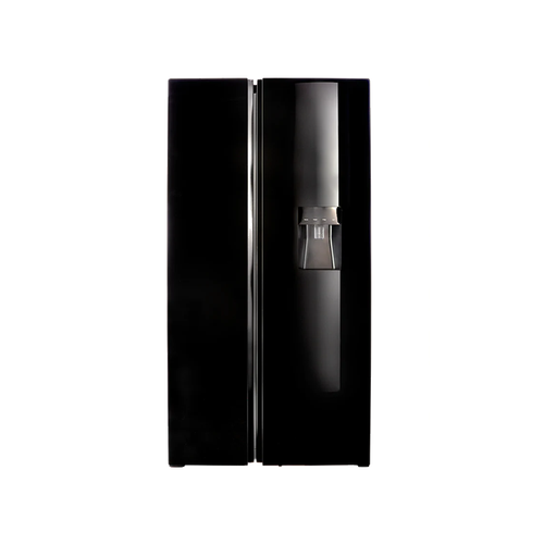 Defy 496lt Glass Side-by-Side Refridgerator - Elegant Black (Photo: 2)